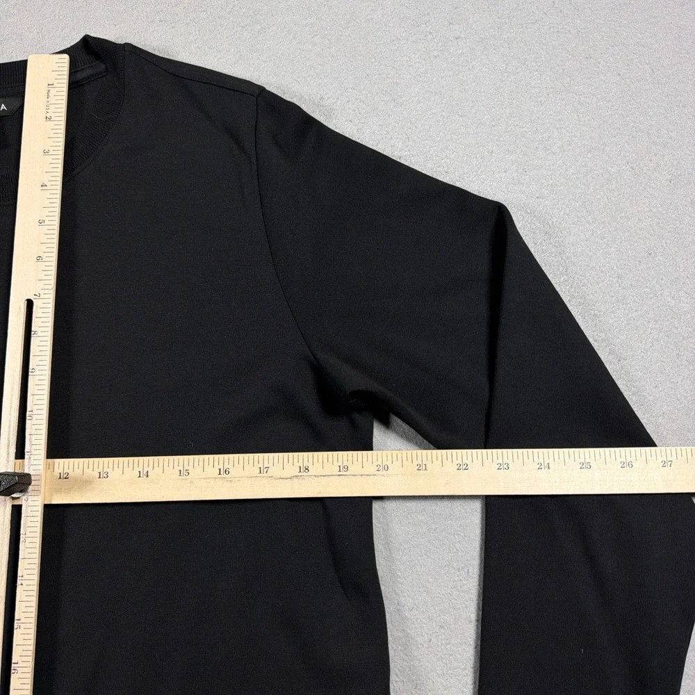Athleta Gallery Top 2.0 Women Medium Layered Mixed Media Black Minimalist Casual - Picture 5 of 10